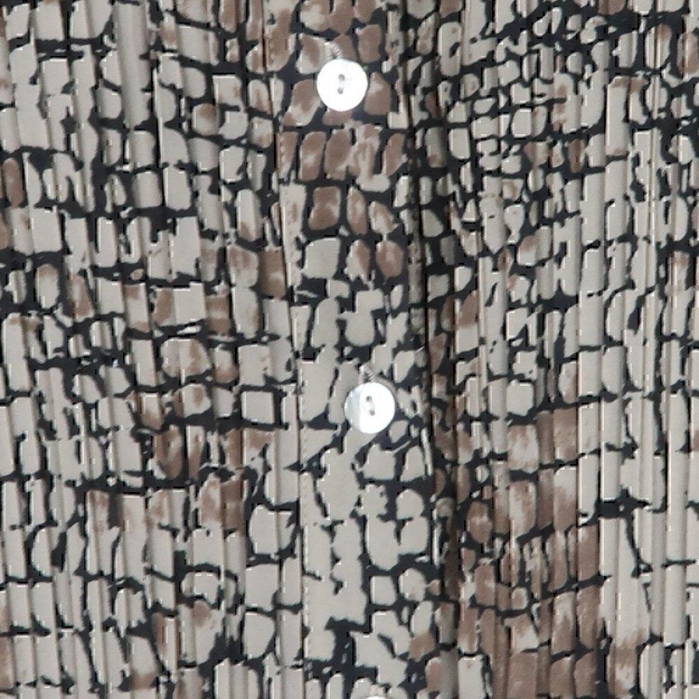 JAIPUR BROWN ANIMAL PRINT BUTTON DOWN BLOUSE WOMENS SIZE LARGE - Picture 5 of 8